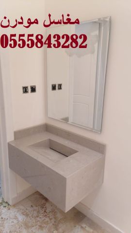   مغاسل رخام , ديكورات مغاسل حمامات جديدة