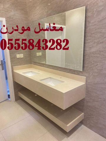   مغاسل رخام , ديكورات مغاسل حمامات جديدة 3