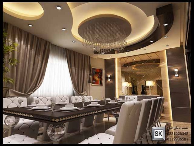 تصميم و تشطيب ديكور غرف طعام في الرياض 5