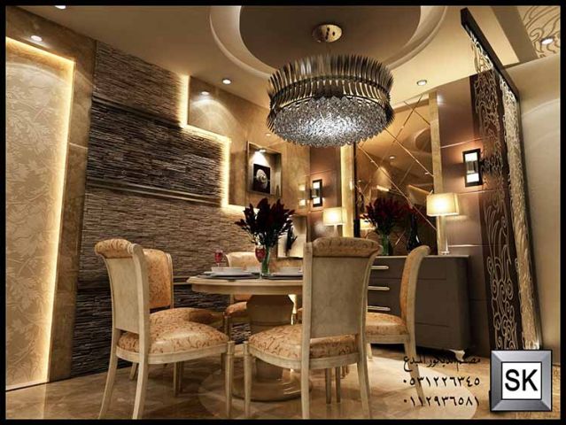 تصميم و تشطيب ديكور غرف طعام في الرياض 7