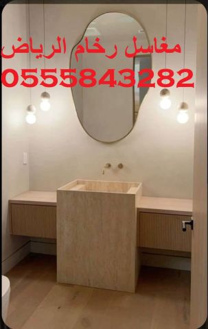  مغاسل رخام , ديكورات حمامات فاخرة  8