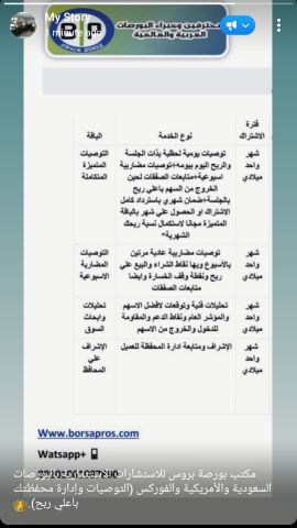خدمات التوصيات الذهبية وإدارة محفظتك بالاسهم السعودية والأمريكية  9