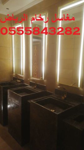  مغاسل رخام , ديكورات حمامات فاخرة  10