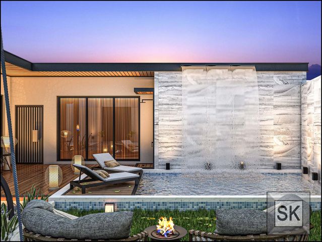 تصميم و تنسيق حدائق شاليهات و إستراحات في السعودبة 6