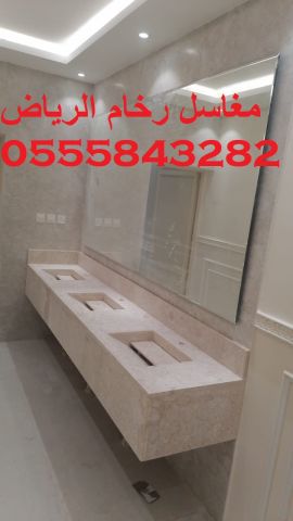  مغاسل رخام , ديكورات مغاسل حمامات جديدة 10