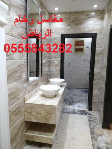  مغاسل رخام , ديكورات مغاسل حمامات جديدة 4