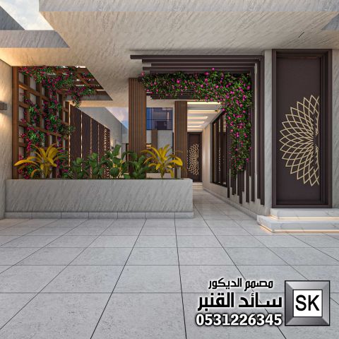 تصميم و تشطيب لاندسكيب منزلي فاخر في الرياض 8