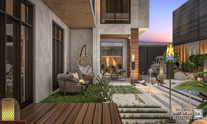 مصمم لاندسكيب منزلي محترف في الرياض 5