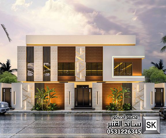 واجهة فلل طراز سلماني 2