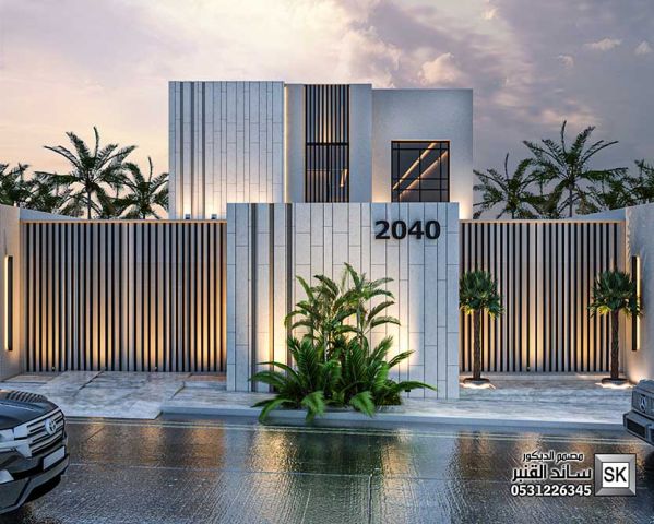 واجهات فلل عصرية قي الرياض 4