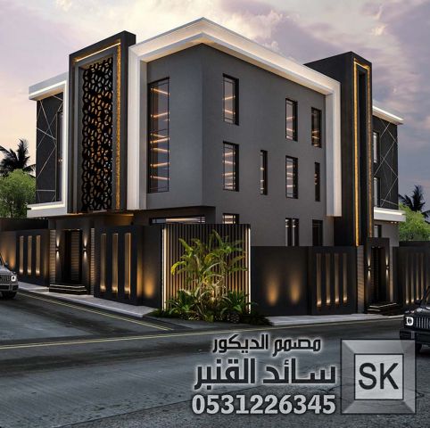 واجهات فلل عصرية قي الرياض 10