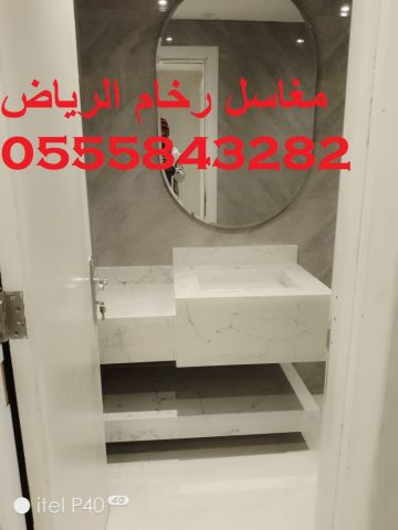  مغاسل رخام , ديكورات مغاسل حمامات جديدة 5