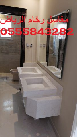  مغاسل رخام , ديكورات حمامات فاخرة  3