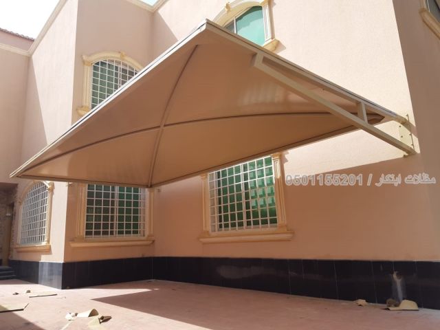  مظلات راقية للفلل والحدائق – قماش PVC ضد الشمس والمطر 5