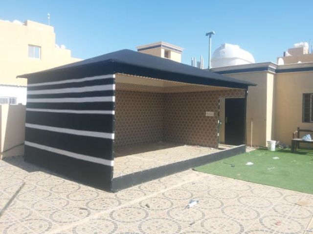  مظلات راقية للفلل والحدائق – قماش PVC ضد الشمس والمطر 6