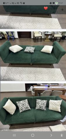 كنب وطاولة قهوه ودولاب تلفزيون 2