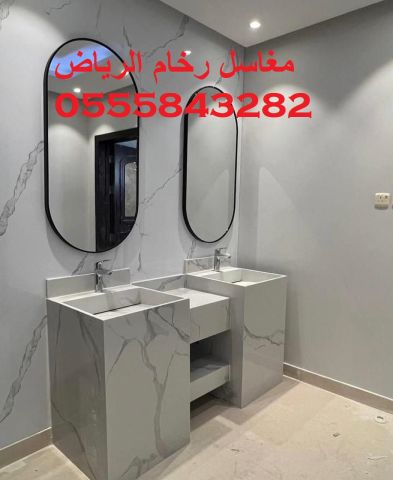  مغاسل رخام , ديكورات مغاسل حمامات جديدة 10