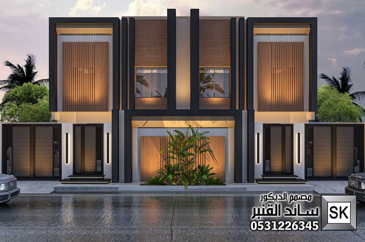 تصميم و تشطيب واجهات دوبلكس فخمة في الرياض 7