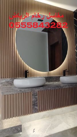  مغاسل رخام , ديكورات حمامات فاخرة  7