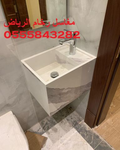  مغاسل رخام , ديكورات حمامات فاخرة  9