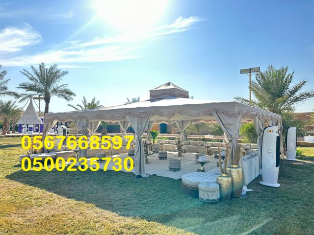 جلسات خارجية ,جلسات داخلية ,كنب ,كراسي ,طاولات ,خيام ملكية  2
