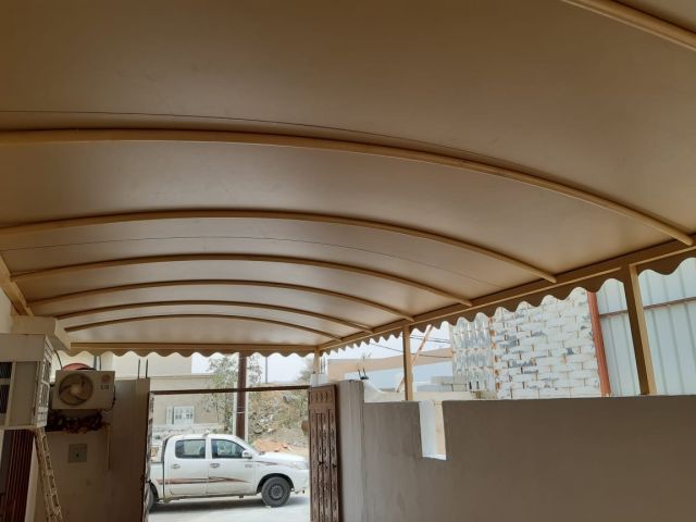  مظلات راقية للفلل والحدائق – قماش PVC ضد الشمس والمطر 4