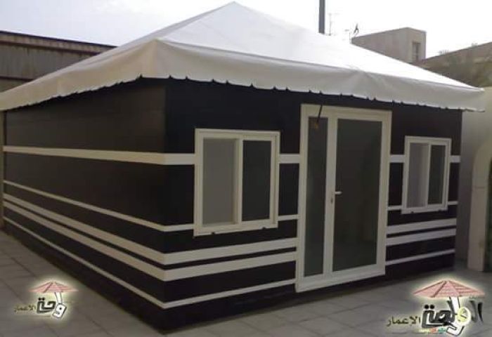  مظلات راقية للفلل والحدائق – قماش PVC ضد الشمس والمطر 9