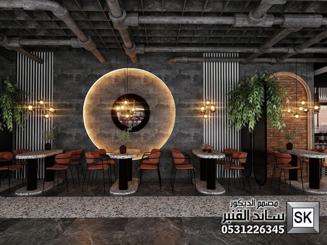 تصميم لوبي إستقبال و كوفي شوب في السعودبة 5