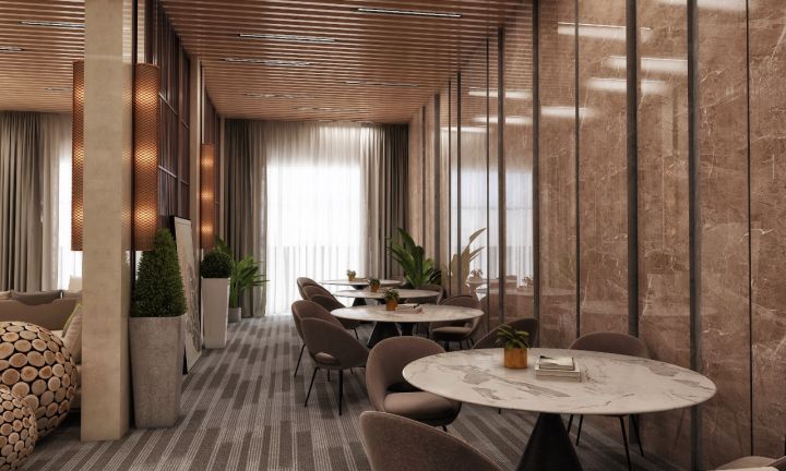 تصميم و تنفيذ لوبي إستقبال فندقي قاخر في السعودية 8