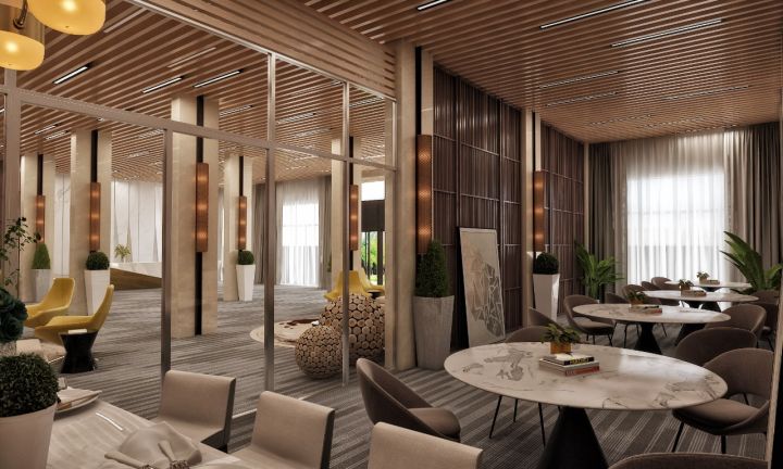 تصميم و تنفيذ لوبي إستقبال فندقي قاخر في السعودية 9