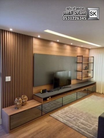 تنفيذ جدران خشب و جبس و جدران تلفاز في السعودية 6