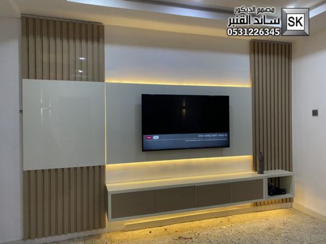 تشطيب جدران مجالس و صالات و جدران تلفاز في السعودية 3