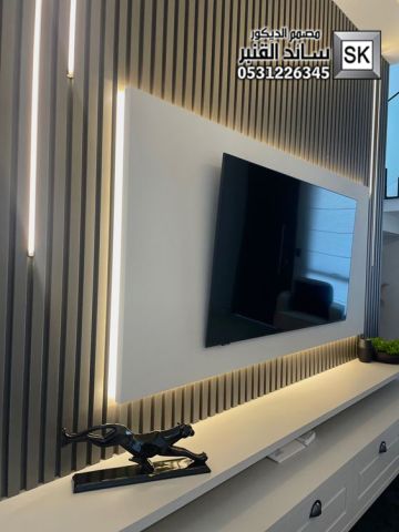 تشطيب جدران مجالس و صالات و جدران تلفاز في السعودية 5
