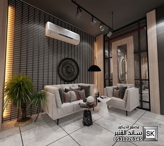 تصميم و تطوير و ترميم صالون تجميل فاخر في الرياض 2