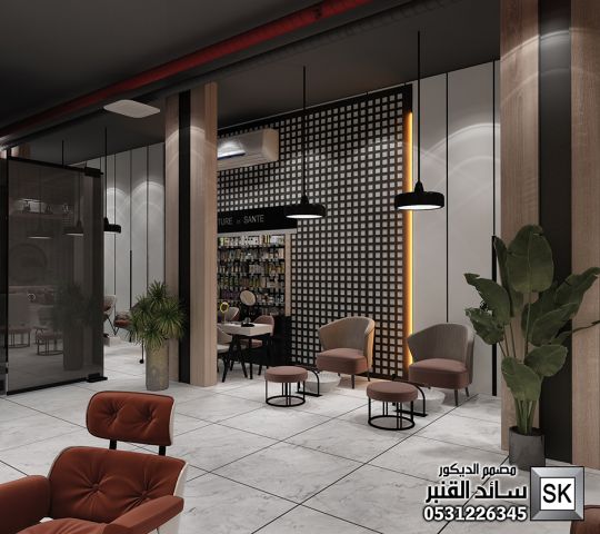 تصميم و تطوير و ترميم صالون تجميل فاخر في الرياض 4