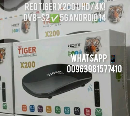 Tiger X200 Hybrid Android + Satellite dual band wifi bluetooth Bo