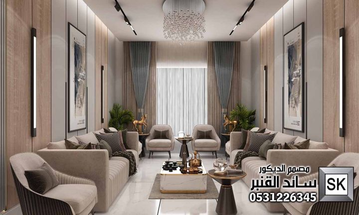 صالة دور أرضي فاخر في الرياض 2