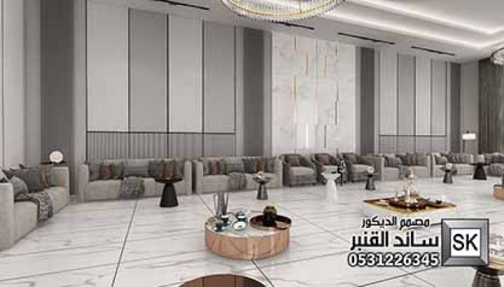 تصميم مجالس ضيافة رجال فخمة في الرياض