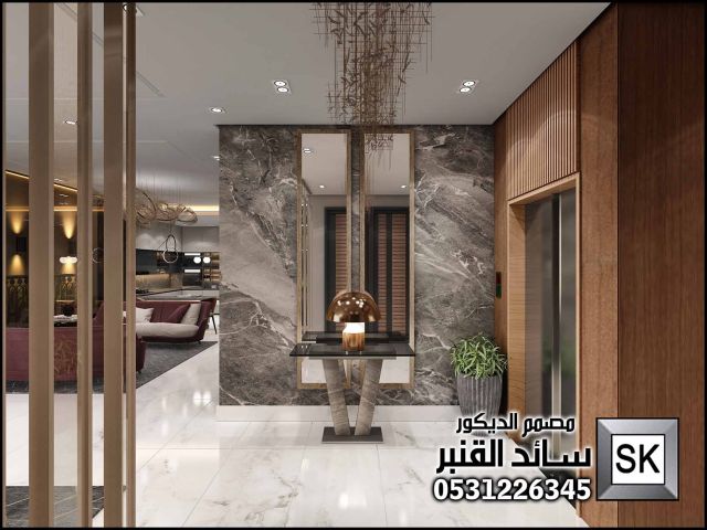 تصميم ديكور صالة دور أرضي في السعودية 5