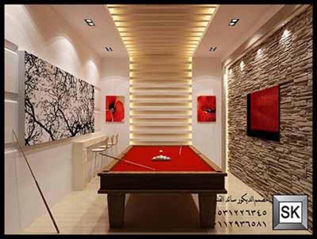 تصميم ديكور داخلي قبو ترفيهي في الرياض 8