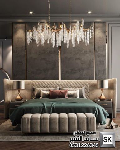 تصميم و تشطيب ديكور غرف نوم رئيسية في الرياض 2