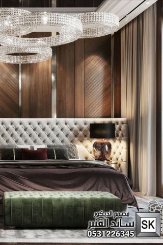تصميم و تشطيب ديكور غرف نوم رئيسية في الرياض 8