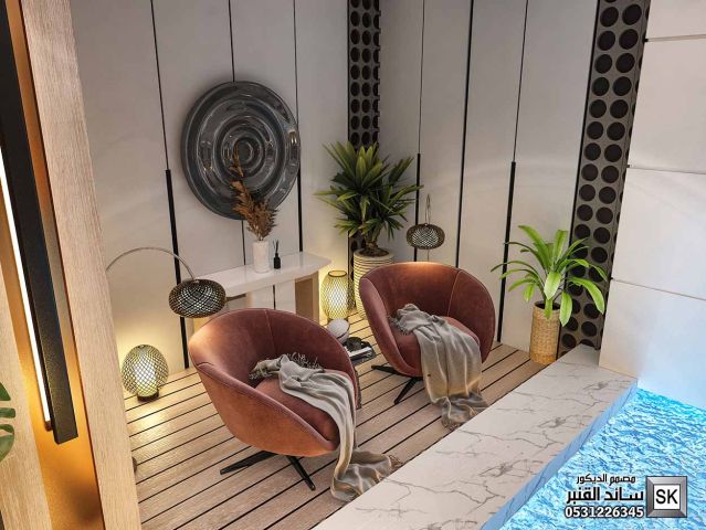 تصميم و تشطيب مسبح و قبو ترفيهي في الرياض 9