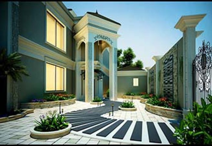 تصميم و تشطيب واجهة فلل و قصور في الدمام