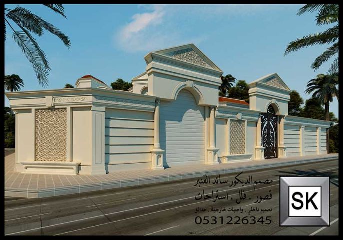 تصميم و تشطيب واجهة فلل و قصور في الدمام 6