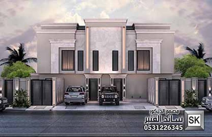 تصميم و تشطيب واجهة فلل و قصور في الدمام 8