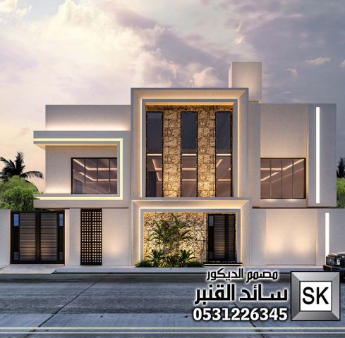 واجهات فلل و قصور فخمة في السعودية 2026 4