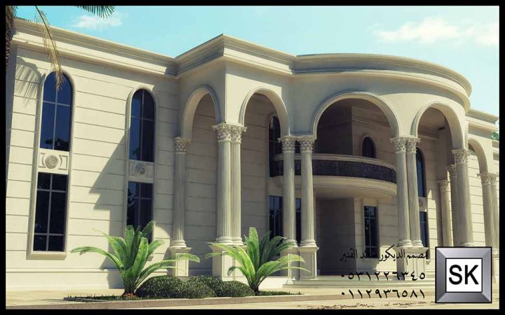 مصمم ديكور خارجي فلل و قصور في السعودية 4