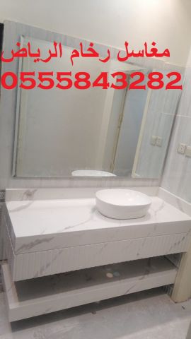  مغاسل رخام , ديكورات حمامات فاخرة  4