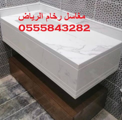  مغاسل رخام , ديكورات حمامات فاخرة  5